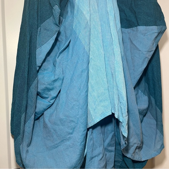 ARK IMPORT - High-Low Boho Skirt - Turquoise Blue - Women’s M/L - Picture 9 of 9
